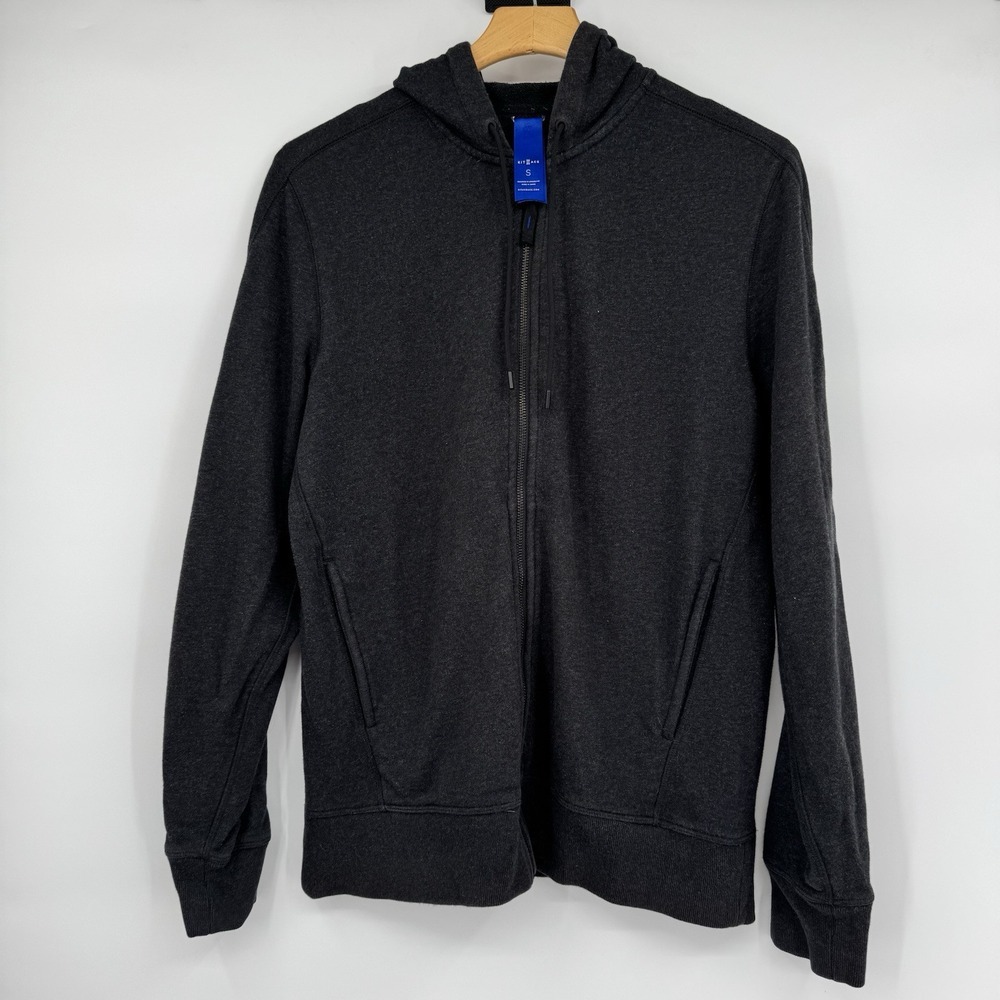 Kit‎ Ace Zip Up Hoodie Sweatshirt Jacket Men's Size Small Charcoal Gray